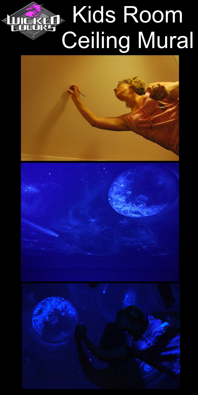 Wicked Colors UV Glow Base Ceiling Mural